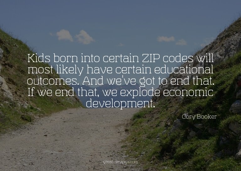 Kids born into certain ZIP codes will most likely have