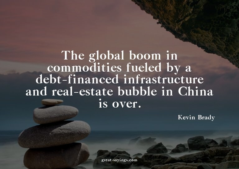 The global boom in commodities fueled by a debt-finance