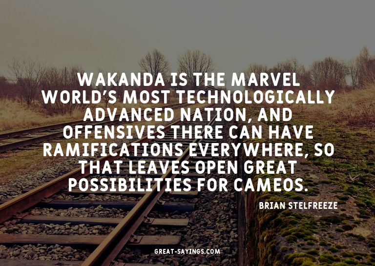 Wakanda is the Marvel world's most technologically adva