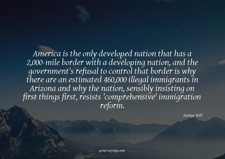 America is the only developed nation that has a 2,000-m