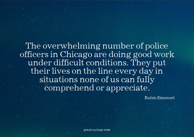 The overwhelming number of police officers in Chicago a
