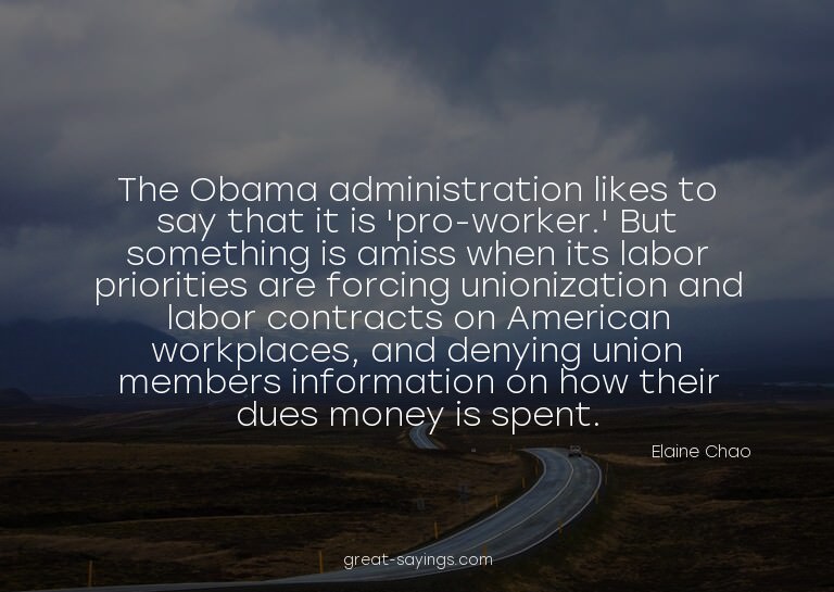 The Obama administration likes to say that it is 'pro-w