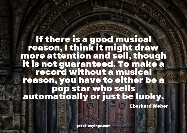 If there is a good musical reason, I think it might dra