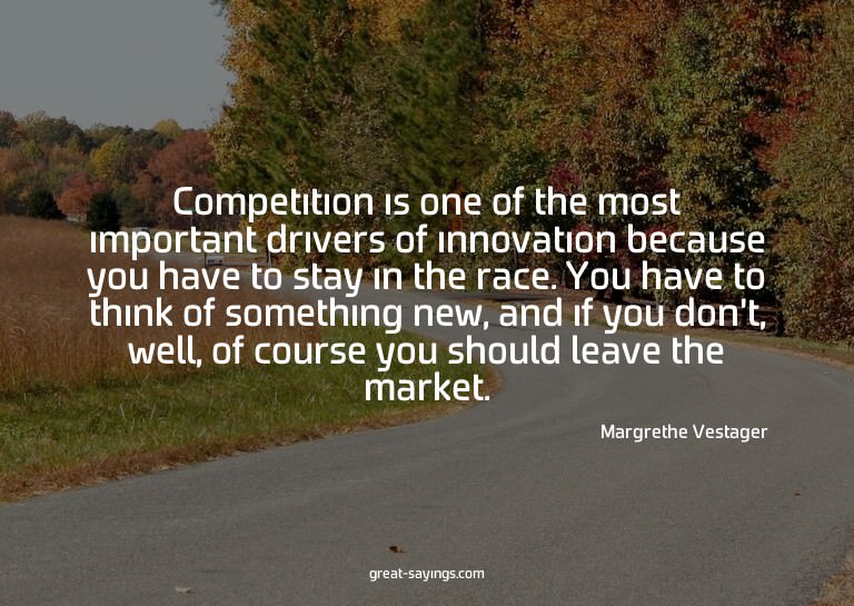 Competition is one of the most important drivers of inn