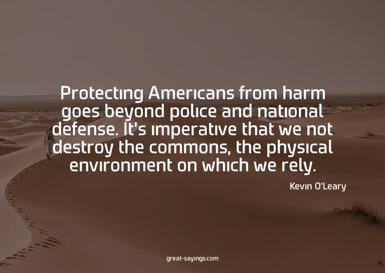 Protecting Americans from harm goes beyond police and n