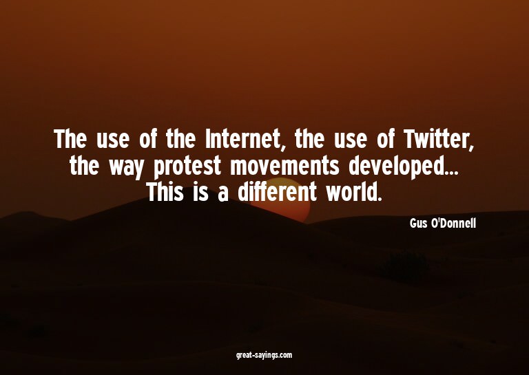 The use of the Internet, the use of Twitter, the way pr