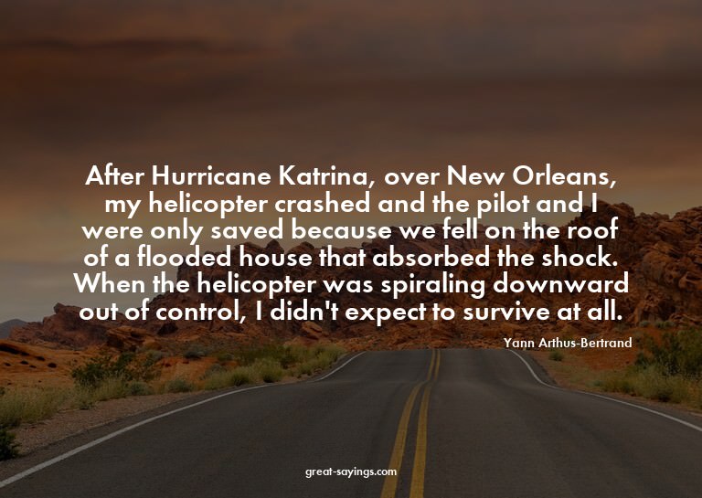 After Hurricane Katrina, over New Orleans, my helicopte