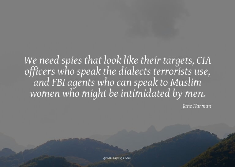 We need spies that look like their targets, CIA officer