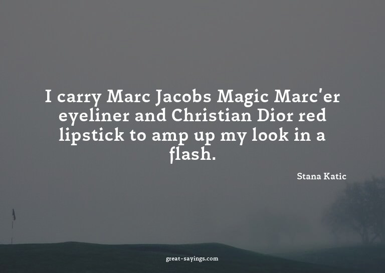 I carry Marc Jacobs Magic Marc'er eyeliner and Christia