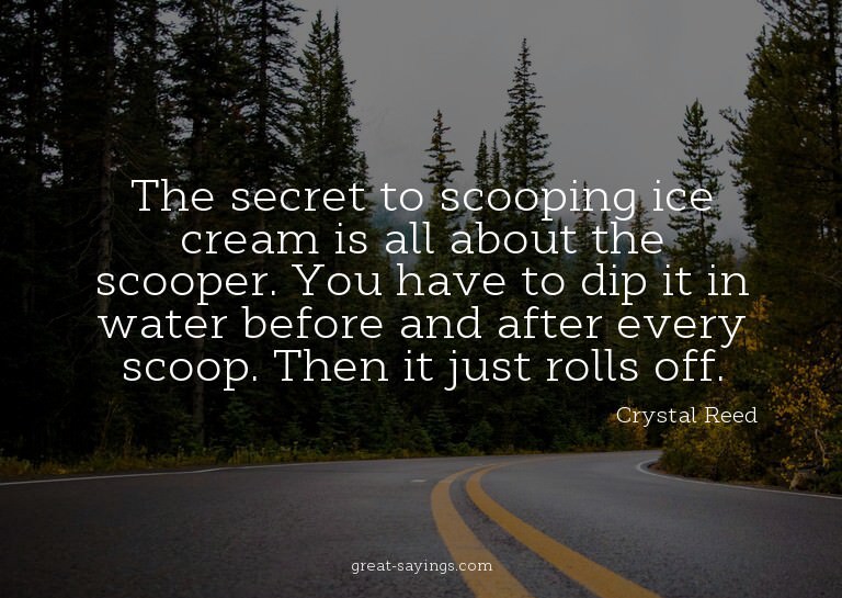 The secret to scooping ice cream is all about the scoop