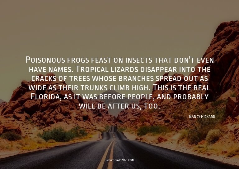 Poisonous frogs feast on insects that don't even have n
