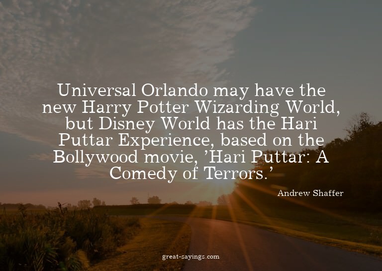 Universal Orlando may have the new Harry Potter Wizardi