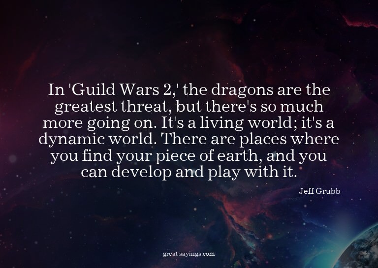 In 'Guild Wars 2,' the dragons are the greatest threat,