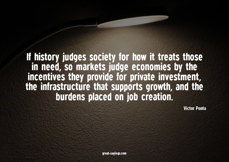 If history judges society for how it treats those in ne
