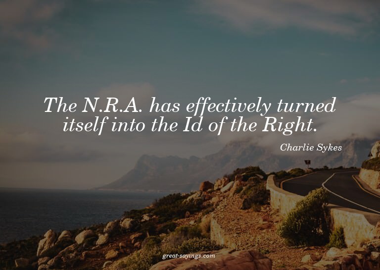 The N.R.A. has effectively turned itself into the Id of