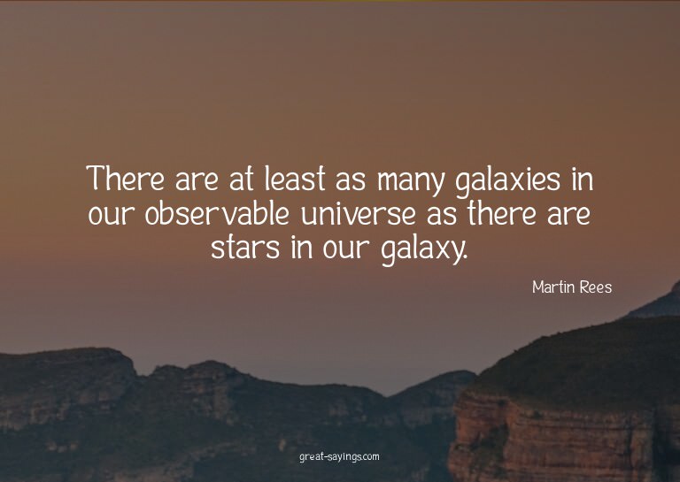 There are at least as many galaxies in our observable u