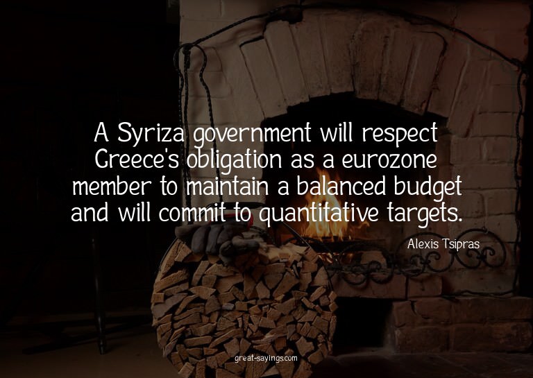 A Syriza government will respect Greece's obligation as