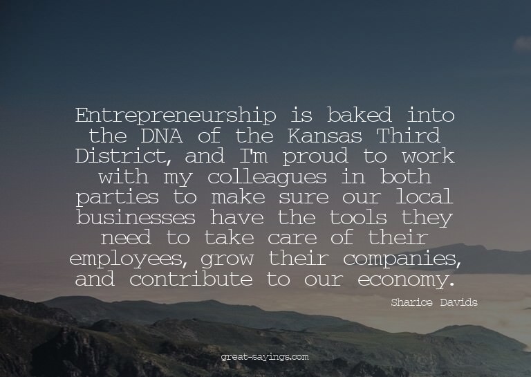 Entrepreneurship is baked into the DNA of the Kansas Th