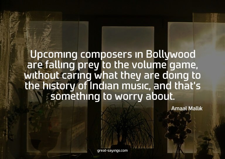Upcoming composers in Bollywood are falling prey to the
