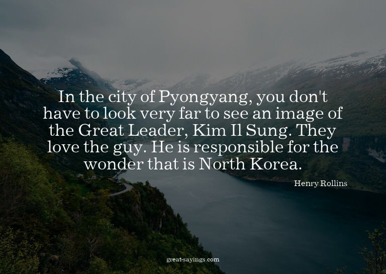 In the city of Pyongyang, you don't have to look very f