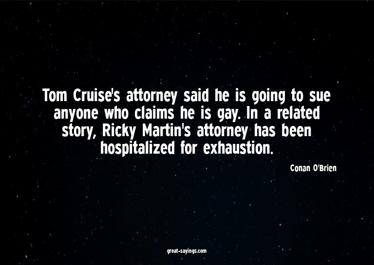 Tom Cruise's attorney said he is going to sue anyone wh