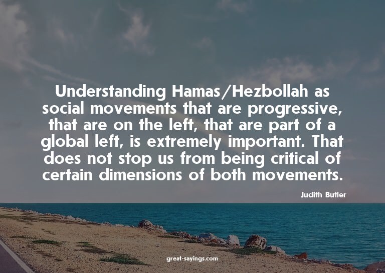 Understanding Hamas/Hezbollah as social movements that