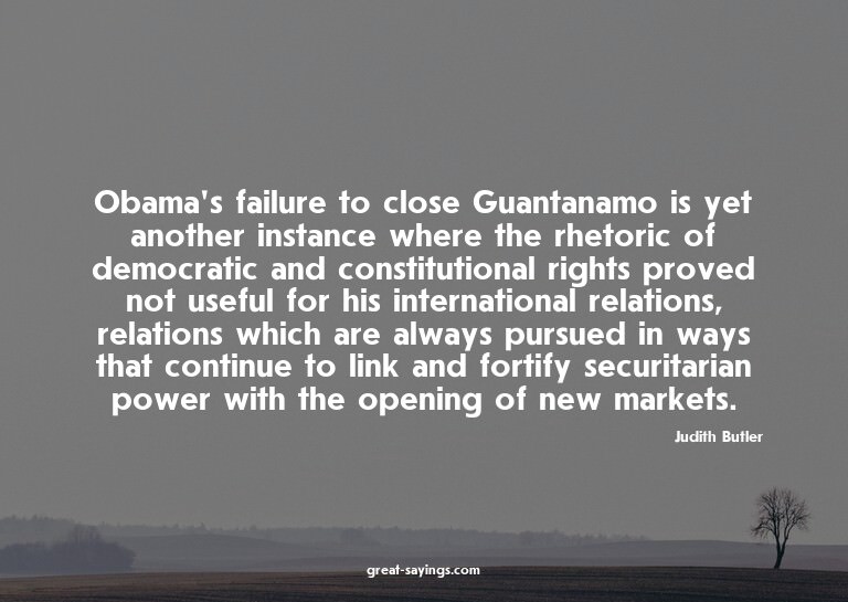 Obama's failure to close Guantanamo is yet another inst